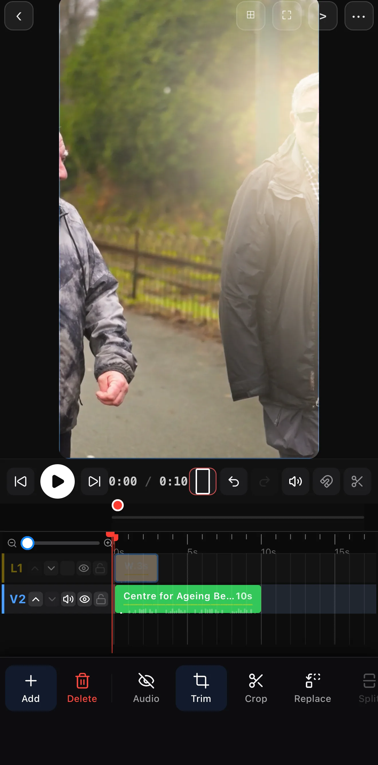 A warm light leak Screen-blended over footage of a man walking