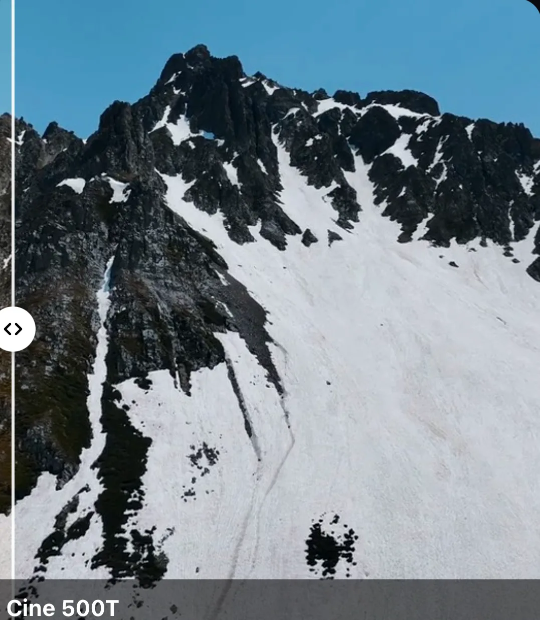 The mountain clip with the Cine 500T film filter