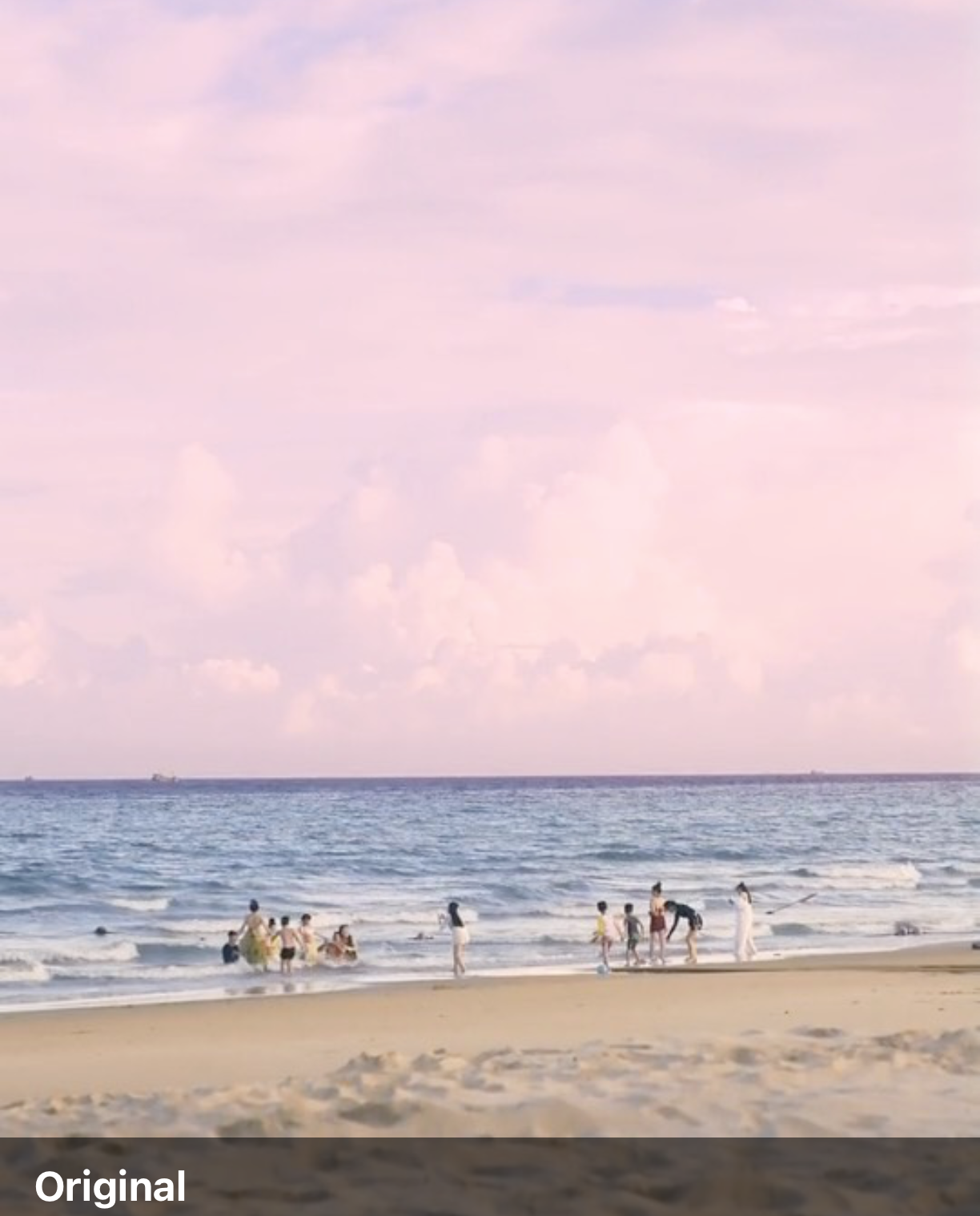 The beach clip with no filter applied