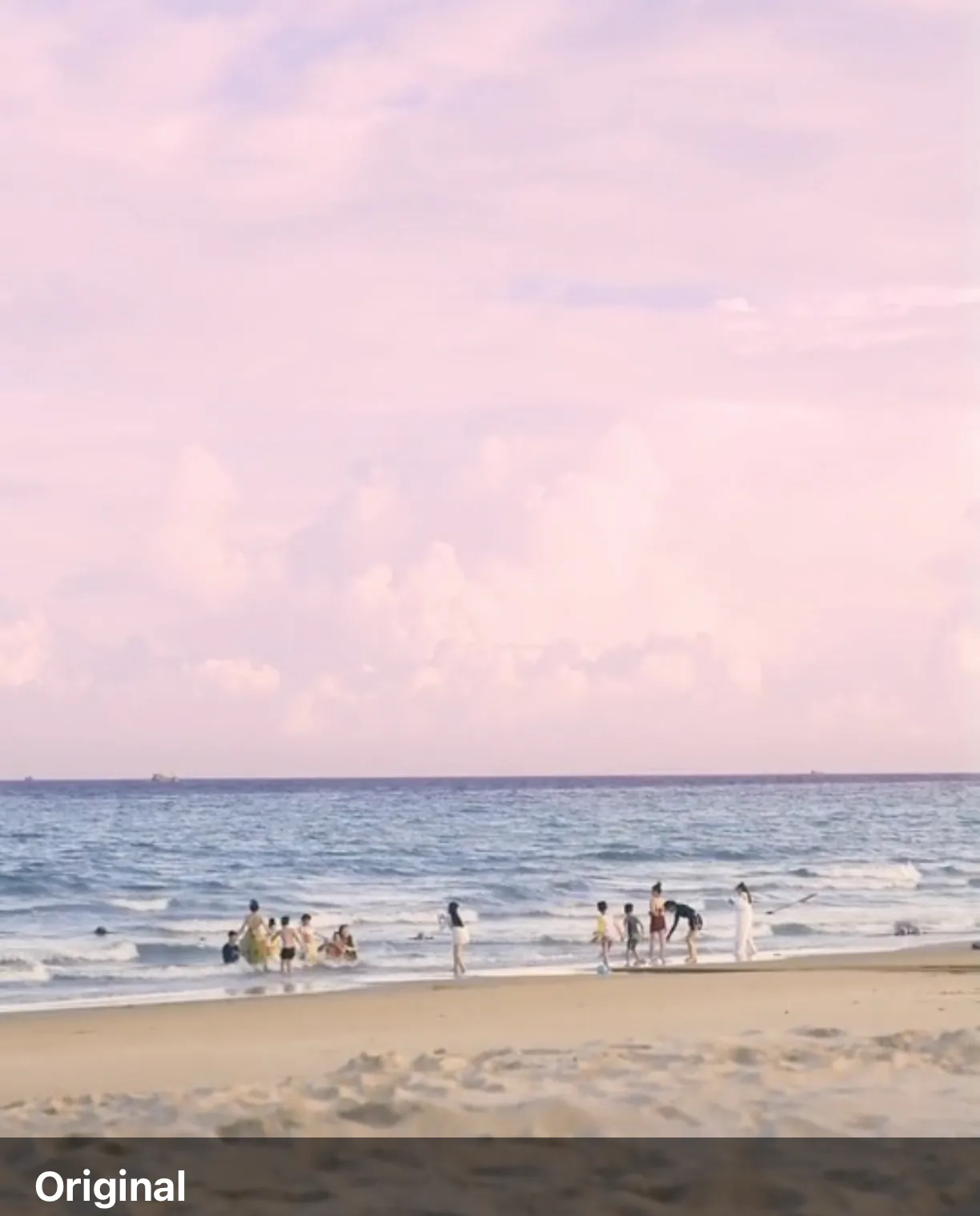 The beach clip with no filter applied