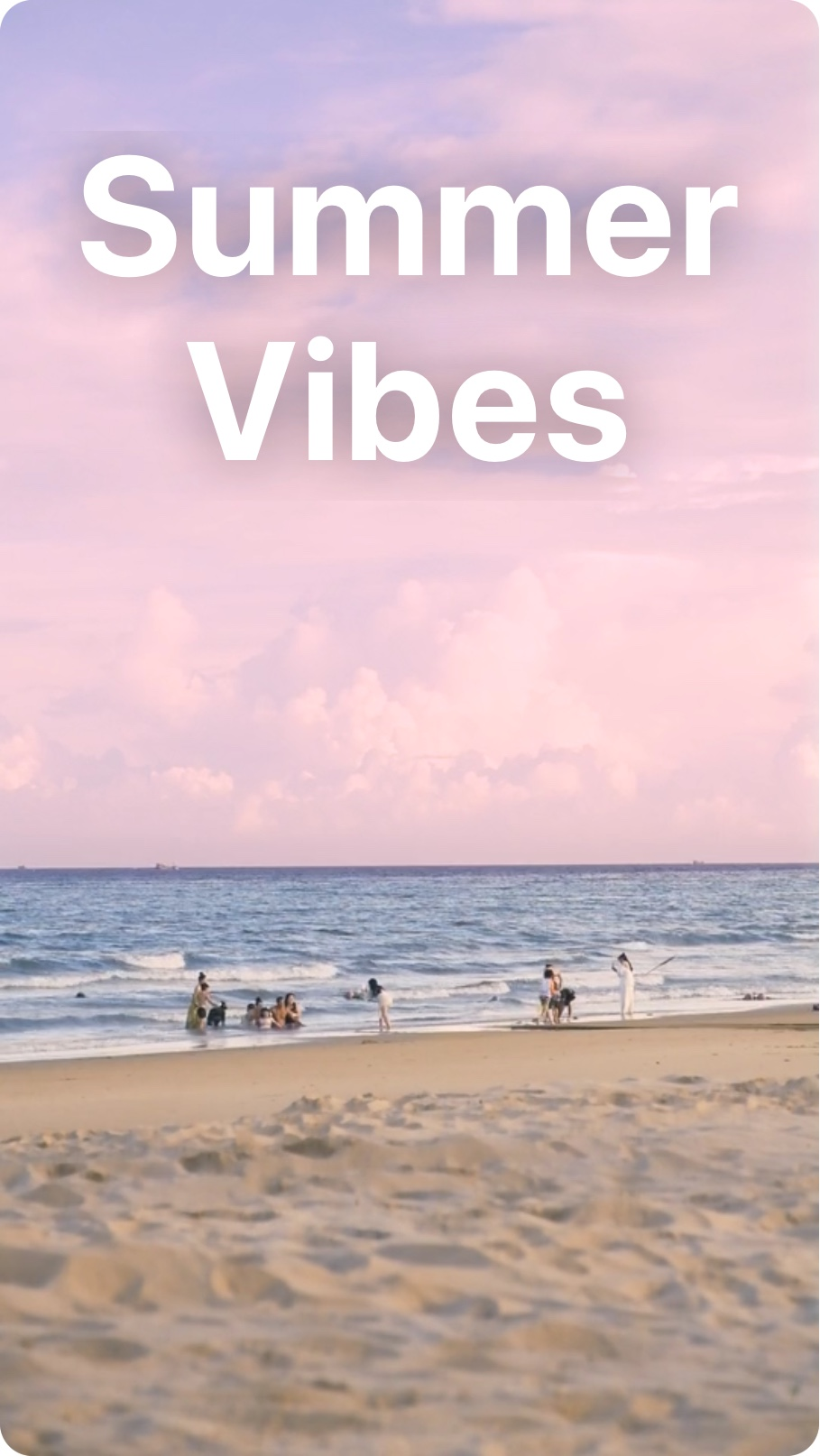 The video canvas with a warm cinematic filter applied