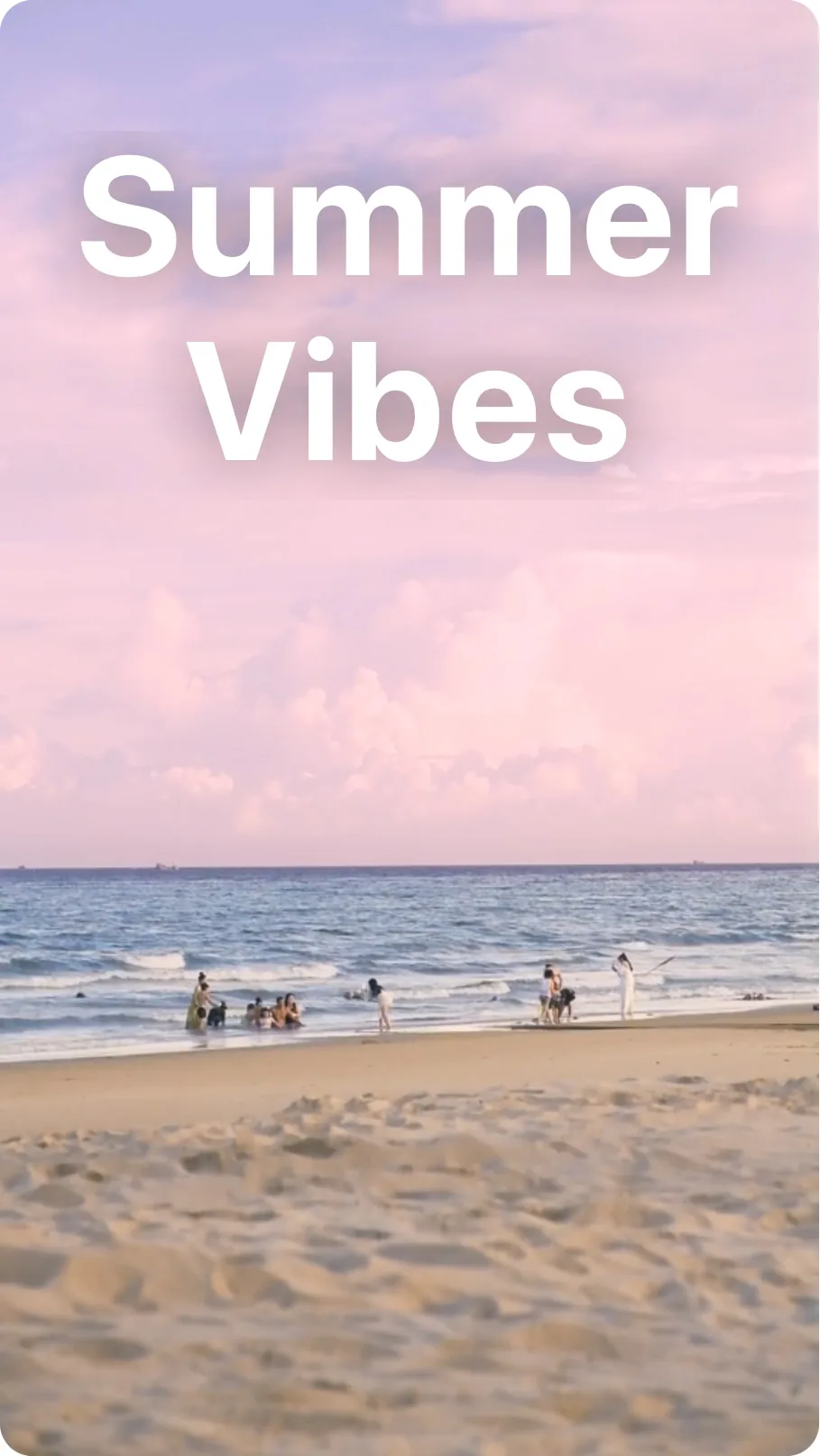 The video canvas with a warm cinematic filter applied
